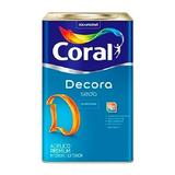 Tinta Premium Coral Acetinado Decora Seda 18l Branco 