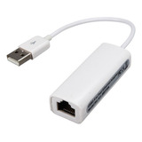 Usb 2,0 A Rj45 Lan Adaptador De Rojo Ethernet Para Apple Mac