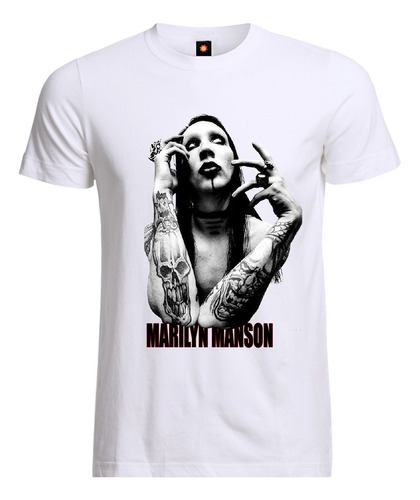 Remera Estampada Varios Diseños Marilyn Manson Foto