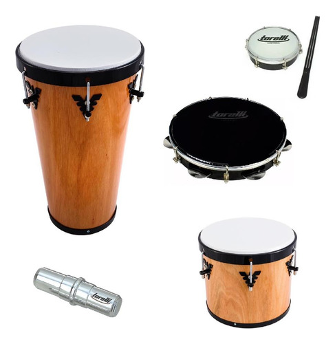 Kit Instrumentos De Samba E Percussão Completo Timba Repique