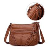 X Bolso De Piel Suave Para Mujer Con Gran Capacidad Proof D