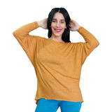 Sweaters Remeron De Lanilla Manga Murcielago Mujer T Grande