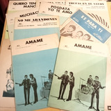 Partituras Antiguas Beatles Lote De 12 Fermata Odeón 1964/82