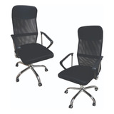 Dos Silla Ejecutiva Sillon Oficina Ajustable Escritorio