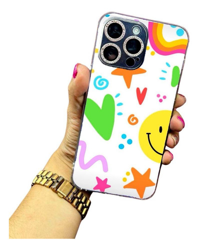 Funda Case Smile Colors Samsung Huawei Xiaomi Motorola Oppo