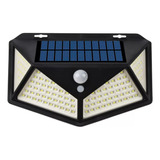 Lampara De Panel Solar Para Exteriores De 100 Led Sensor 2w