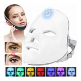 Máscara Led 7 Colores Fototerapia Facial De Rejuvenecimiento