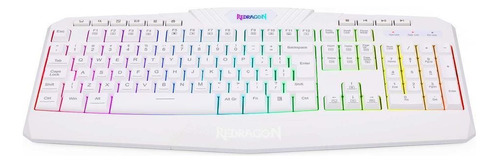 Teclado Gamer Membrana Redragon Harpe 2 Abnt2 - Branco