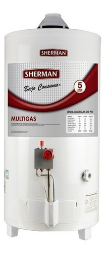 Termotanque Multigas Sherman 80 Litros Gas Tpgp080msh13