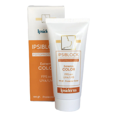 Crema Facial Ipsiderm Ipsiblock Color Extrema FPS50+ 100g Fotoprotector Hipoalergénico | Meses sin interés