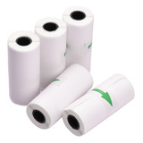 Rollos De Papel Adhesivo Térmico De 5 Uds 57*25mm