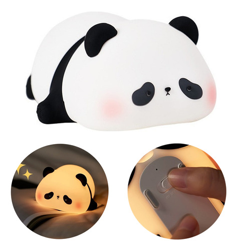 Lâmpada De Mesa Led Cute Panda, Proteção Ocular, Luz Noturna