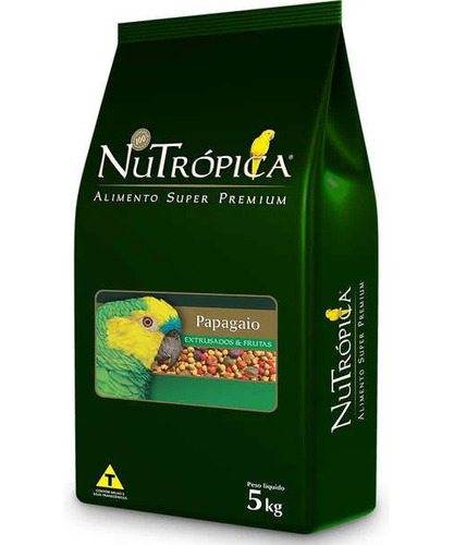 Ração Nutropica Papagaio C/frutas 5kg
