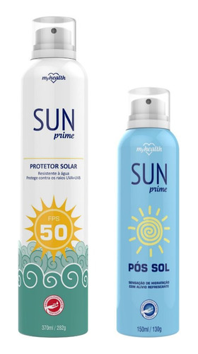 Protetor Solar Fps50 Resistente A Água 370ml + Pós Sol