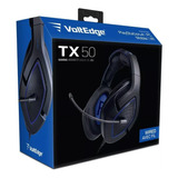 Headset Ps4 Alámbrico Voltedge Tx50 Negro / Azul