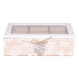 Caja De Madera Para Té 6 Divisiones Topsoc