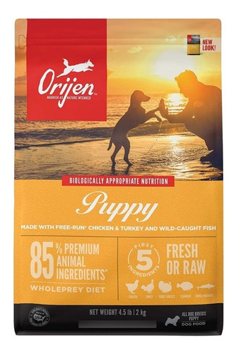 Orijen Puppy Alimento Para Perro Cachorro Todos Los Tamaños Sabor Mix En Bolsa De 2kg