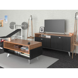 Combo Mesa Tv Nordico 1.20 + Mesa Ratona De Centro Moderno 