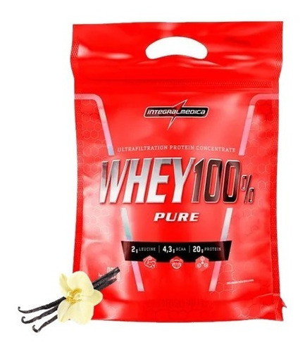 Whey Protein 100% Pure 907gr Refil Integralmédica - Original