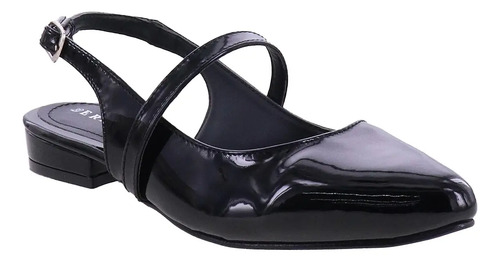 Zapatillas Flats Estilo Mules De Tacón Punta Picuda Erez