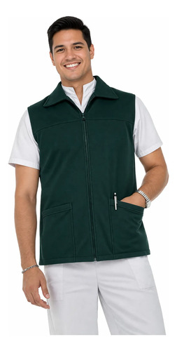 Chaleco Médico Hombre Afelpado Ligero Enfermero Uniforme