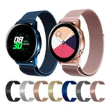 Pulseira Para Galaxy Active 1 E 2 40mm Ou 44mm Aço Milanese Cor Dourado