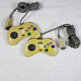 2x Controles Sega Saturn Originais Brancos - Faço 268