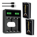 2 Baterias 2800mah Para Xbox One  X S Elite +cargador Usb