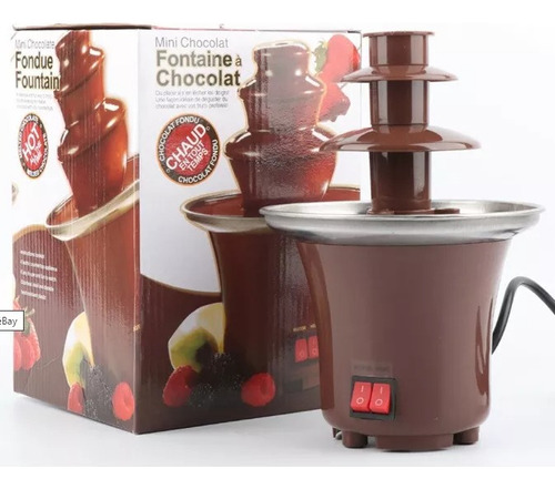 Cascada Fuente De Chocolate 3 Pisos Fondue Electrica Marron