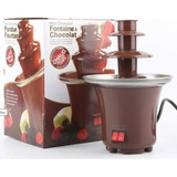 Cascada Fuente De Chocolate 3 Pisos Fondue Electrica Marron