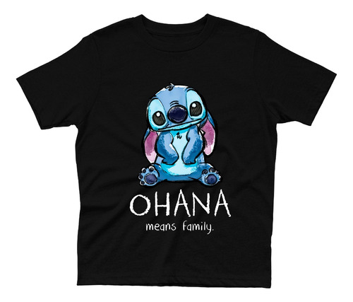 Camiseta Infantil Kids Ohana Means Family Menino Menina
