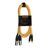 Cable Audio Rca - Xlr Macho Stereo Textil Bulkaudio Mix T 1m