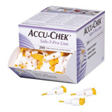 Lancetas Accu-chek® Safe-t-pro Uno 200 Unidades. Medición