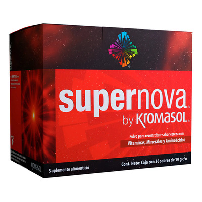 Supernova By Kromasol Caja Con 36 Sobres Sabor Cereza | Meses sin interés