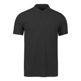 Camisa Gola Polo Piquet Lisa Para Uniforme Chumbo 