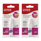 Kit 2 Colas Para Unha Postiça Precisão Kiss New York