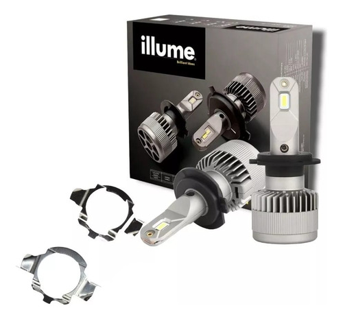 Focos Led Illume Premium Lite H7/adaptadores Vento Jetta Mk6