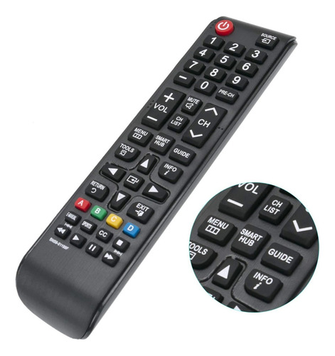 Control Remoto Un40j5200dgcdf Smart Hub Para Samsung Tv