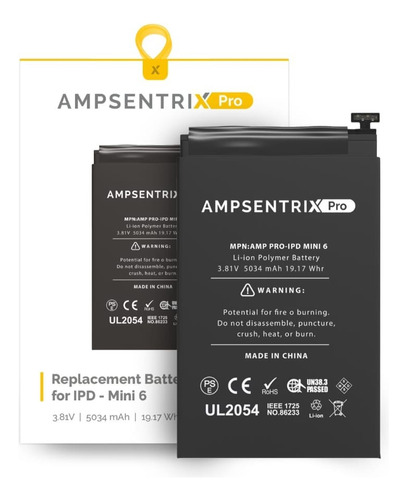 Batería Ampsentrix Para iPad Mini 6 (2021)