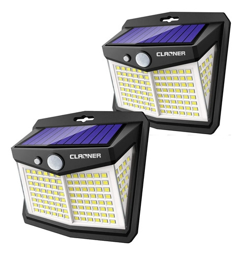 Lampara Solar Luz 128 Leds Sensor Movimiento Exterior X2