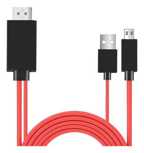 Cable Conversor Micro-usb A Adaptador De 6.5 Pies 1080p Hdtv