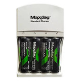 Baterias 3600mah Aa Recargable X 4un + Cargador 