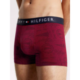 Bóxer Trunk Rojo De Hombre Estampado Integral Tommy Hilfiger