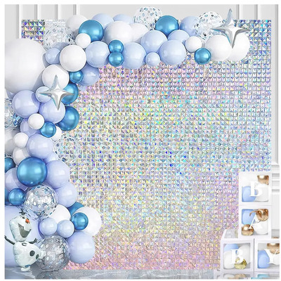 Pack de 30 Paneles Decorativos Shimmer Wall 4D Fantasy Silver para Fiestas | Meses sin interés