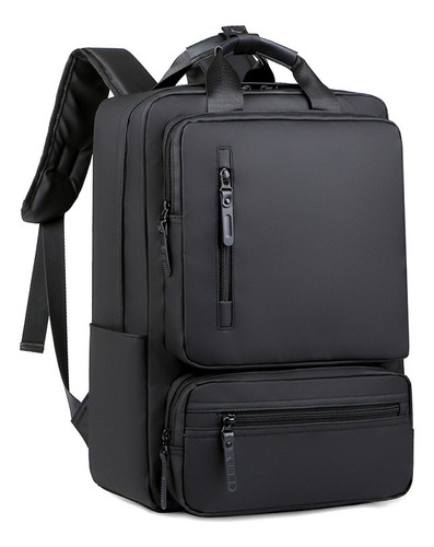 Mochila Viaje Iforu Antirrobo Backpack-14n Color Negro Diseño Lisa 30l