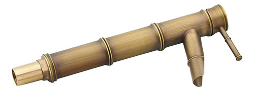 Grifo Mezclador Europeo De Cobre Y Bambú Para Lavabo, Estilo