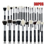 Kit Base De Brochas De Maquillaje Profesionales De 30 Piezas