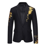 Blazers Elegantes Para Hombre Con Estampado De Cachemir Dora