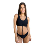 Bikini Malla Traje De Baño Top Vedetina Ailyke Pasantes