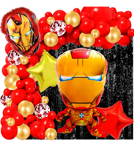 50 Art Globos Iron Man Tony Stark Heroe Avengers Vengadores
